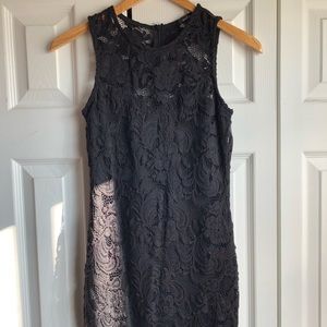 Black Lace Mini Dress